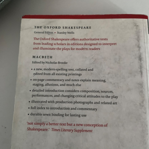 Macbeth book for sale - Picture 2 of 2